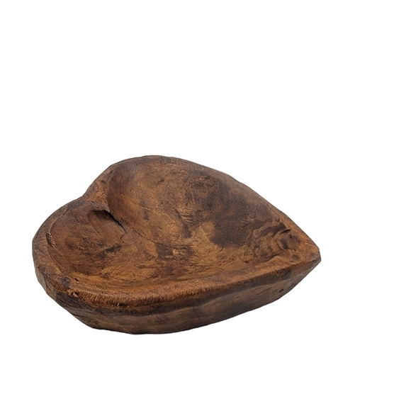 HANDCARVED wooden heart - Picture 5 of 9